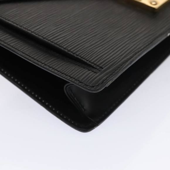 LOUIS VUITTON Epi Serie Dragonne Hand Bag Black Noir M52612 LV Auth 88322 - Picture 14 of 16